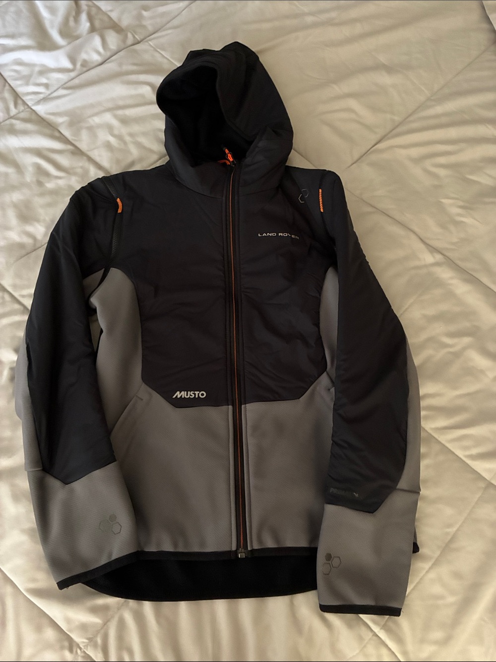 Land Rover Black & Gray Hooded Softshell Jacket
